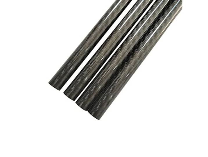 4 Stück 3K Kohlefaserrohre, 500 mm lang, for Drohnenmodelle, Drachen, DIY(16x14x500mm)