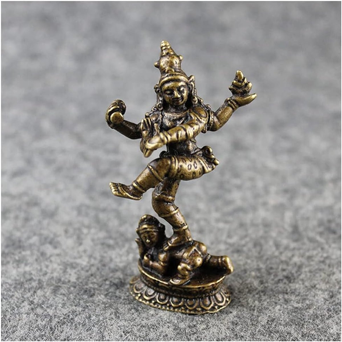 Bronskleurig Boeddha Beeld van Puur Koper - Guanyin Huisdecoratie - 1000 Gram
