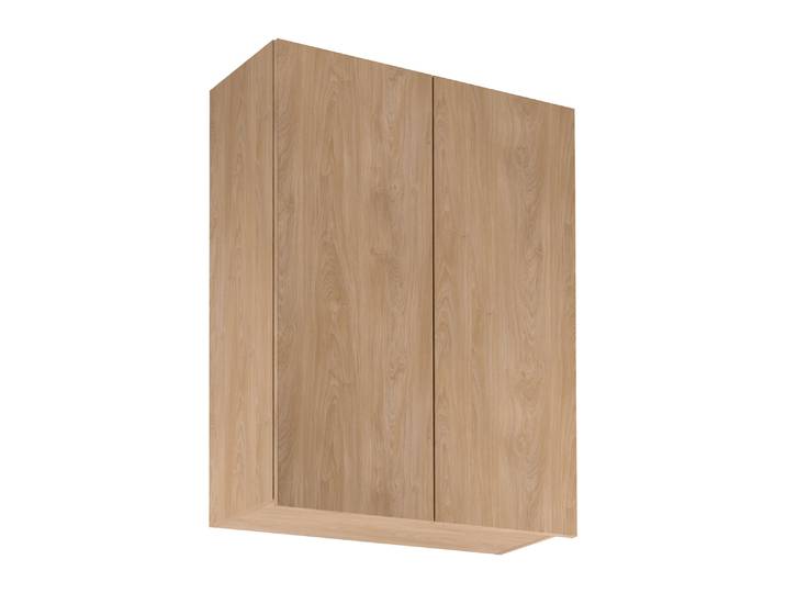 Küchenhängeschrank 2 Drehtüren Farbe: Eiche Puccini Soft-Close Funktion 3 Fächer 80 x 32 x 100 cm hochwertig Verarbeitet