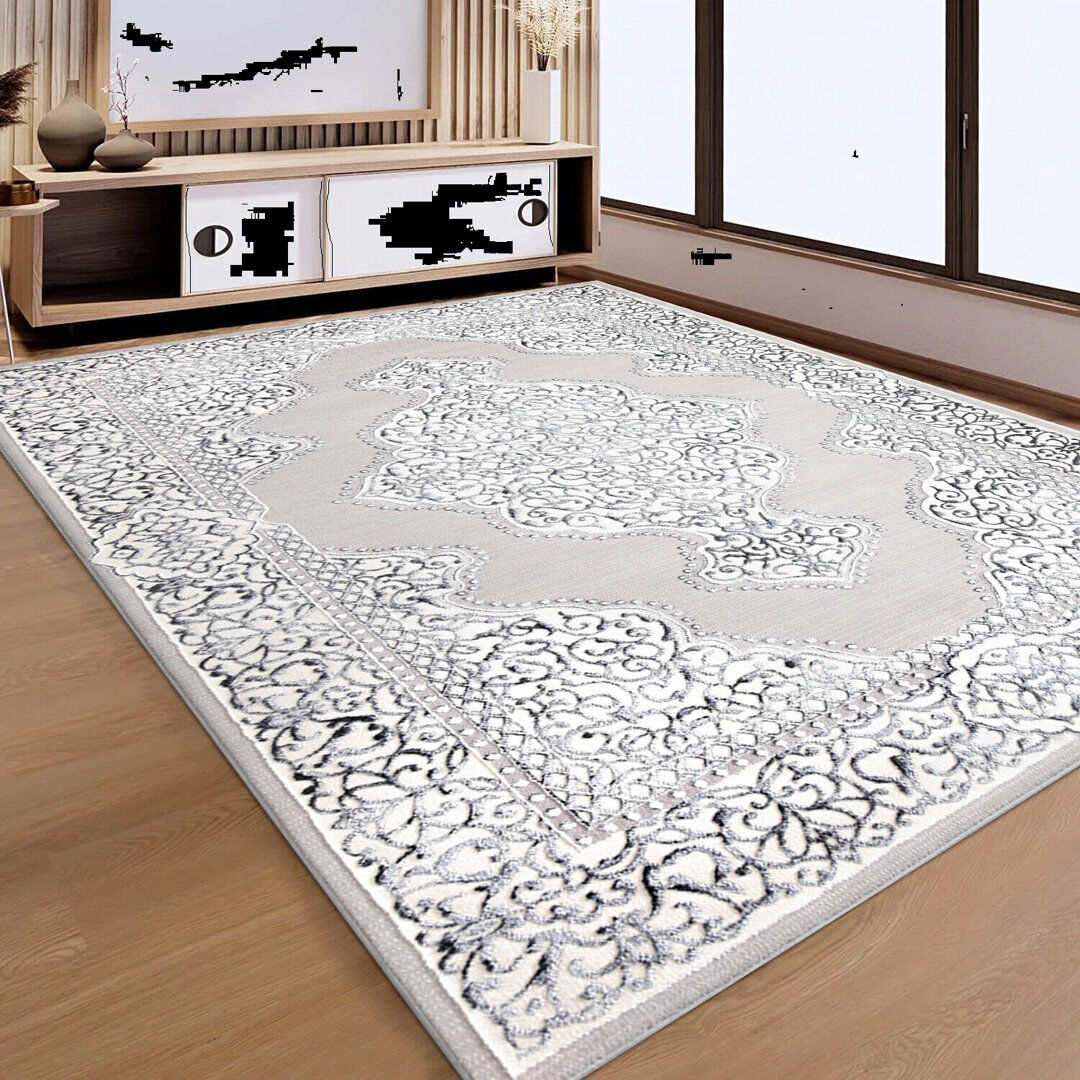 Latitude Vive Brekka Abstract Area Rug Gray Rectangle 200 x 290cm