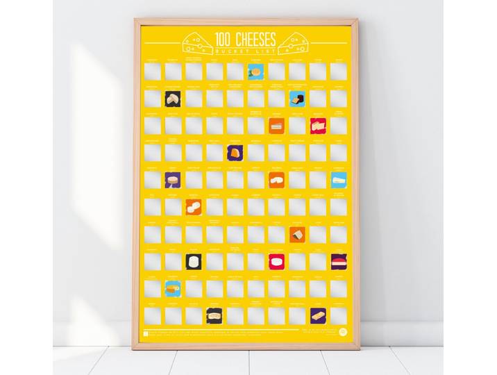 Gift Republic Bucketlist Scratch Poster - 100 Kazen