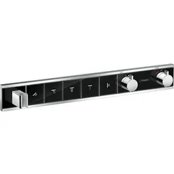 Hansgrohe RainSelect Brausethermostat 15358600 chrom-schwarz, für 5 Verbraucher