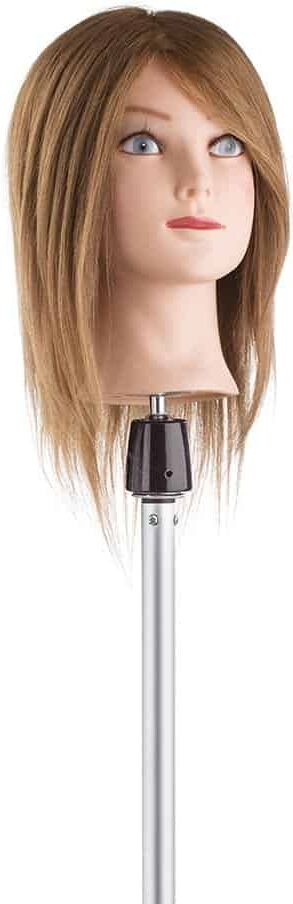 Testa Studio 100% capelli naturali umani capello medio testa finta per parrucchiere