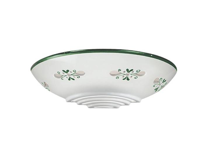 Cremasco Wandlampe Bassano, dimmbar, weiß / opal, für Wohn- / Esszimmer, Keramik, Landhaus / Rustikal, Wandleuchte, Wandlampe Innen