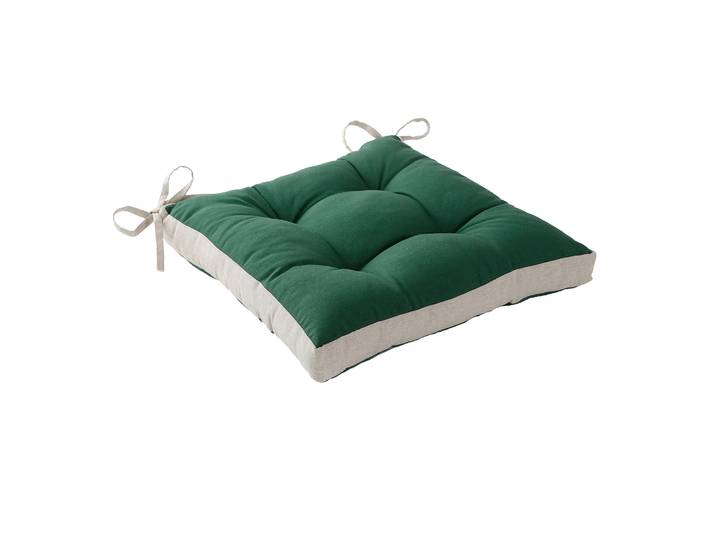 Galette de chaise bicolore - lot de 2 - Blancheporte