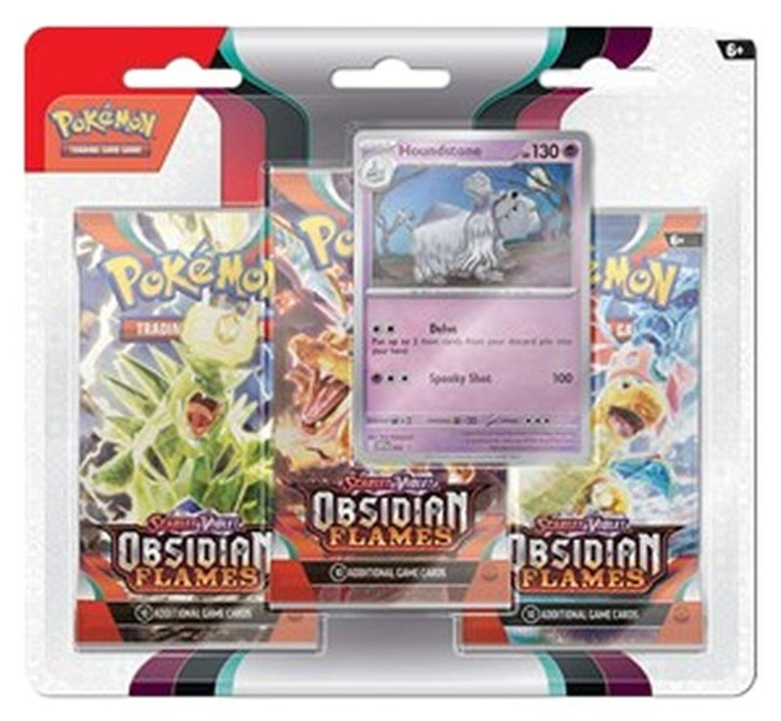 Pokemon Obsidian Flames Houndstone 3-Pack Blister van The Pokemon Company