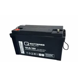 Q-Batteries 12LS-120 | 12V 128Ah Blei Akku Standard- Typ AGM 10 Jahres Typ