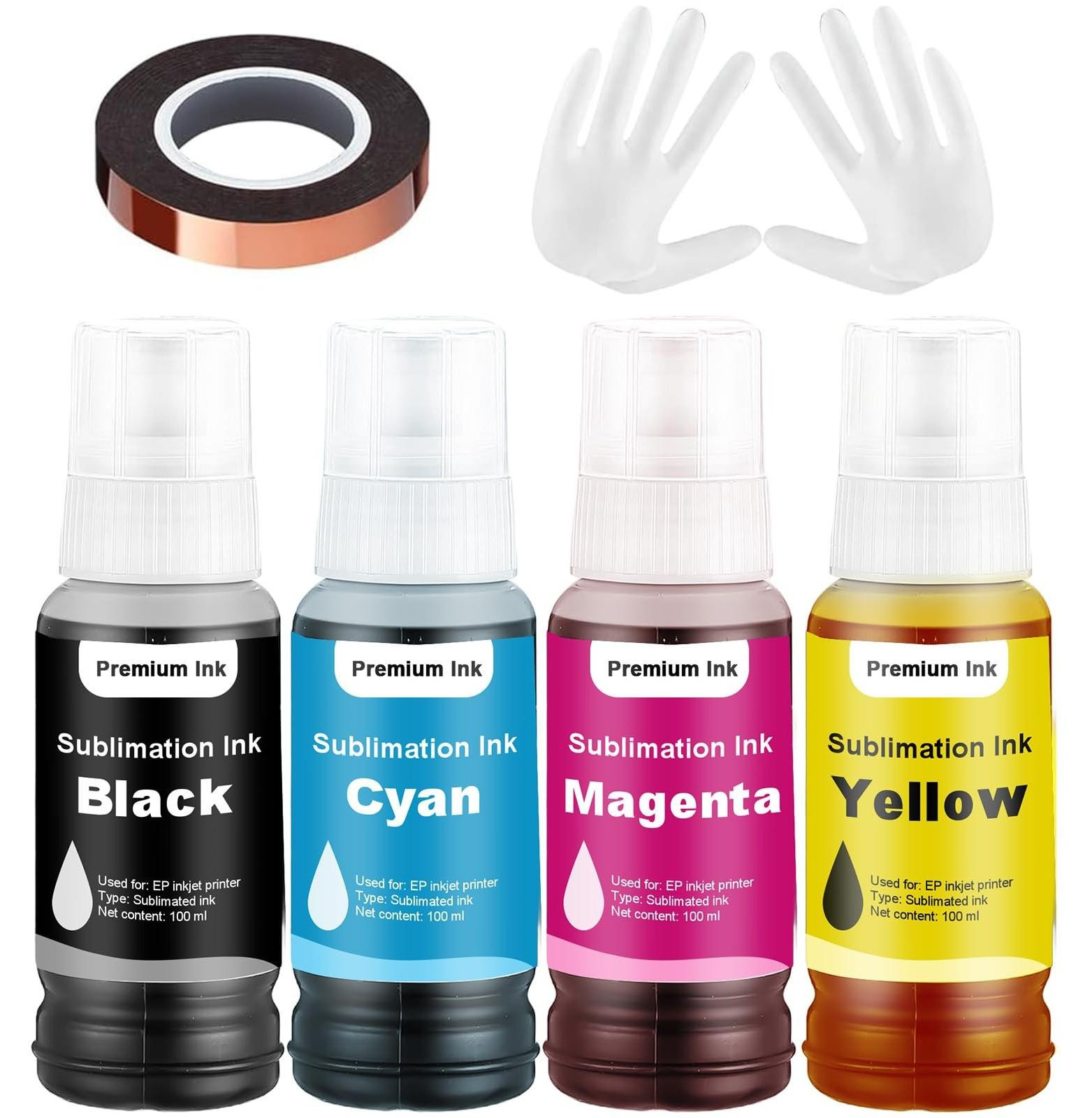 4 x 100ml Sublimatie Inkt voor diverse Epson printers