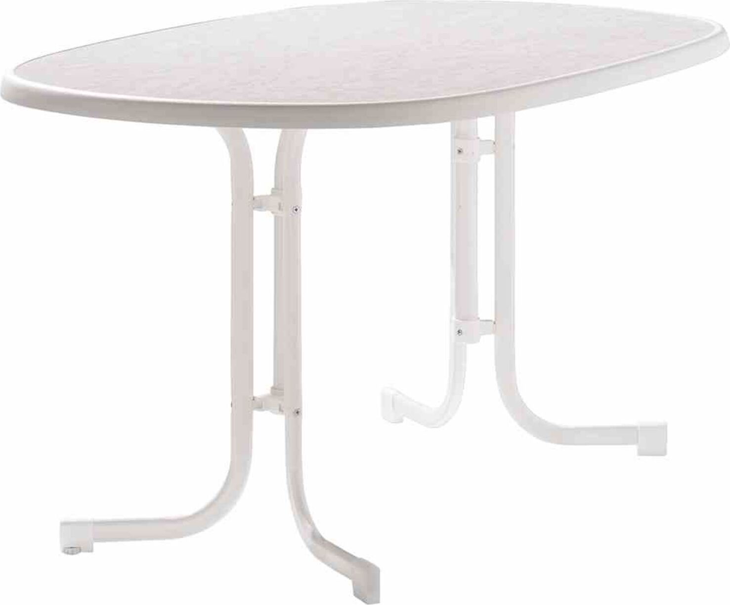 Gartentisch Sieger Mecalit 140x90x72 cm weiß