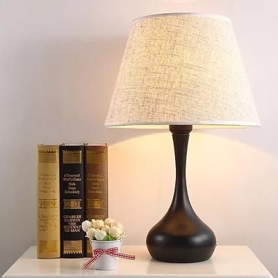 Nachttischlampe Schreibtischlampen für Schlafzimmer, minimalistische Schreibtischlampe aus Stoff, Nachttischlampe Schlafzimmer warme Hotelarbeitstischlampe