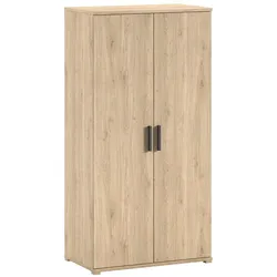 KLEIDERSCHRANK Keelia Eiche Melamin 2 trg Stauraum