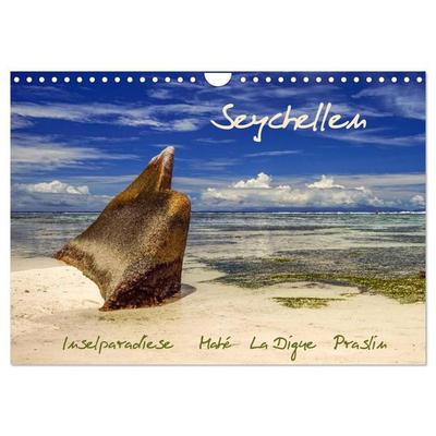 Seychellen - Inselparadiese Mahé La Digue Praslin (Wandkalender 2027 DIN A4 quer), CALVENDO Monatskalender