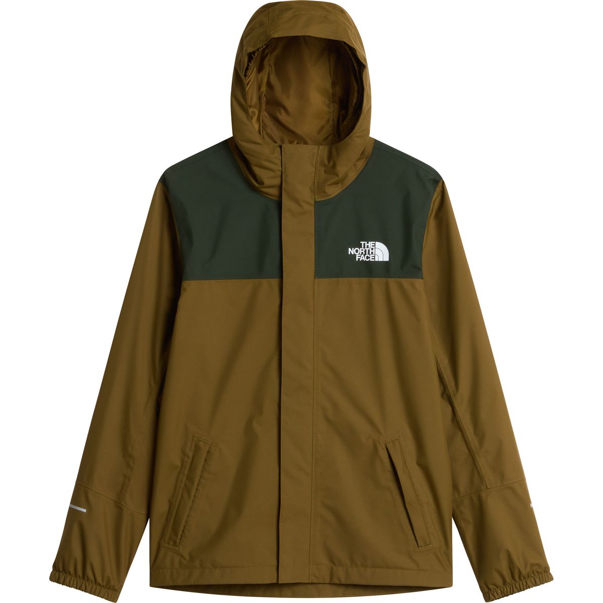 The North Face Boys Antora Rain Jacket caraway seed/bottle gre (RJ6) XS NF0A8A48RJ6-XS
