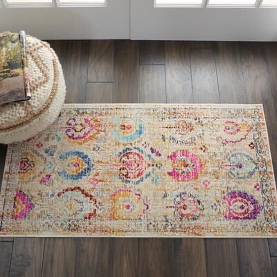 Nourison Vintage Kashan Persian Medallion Area Rug