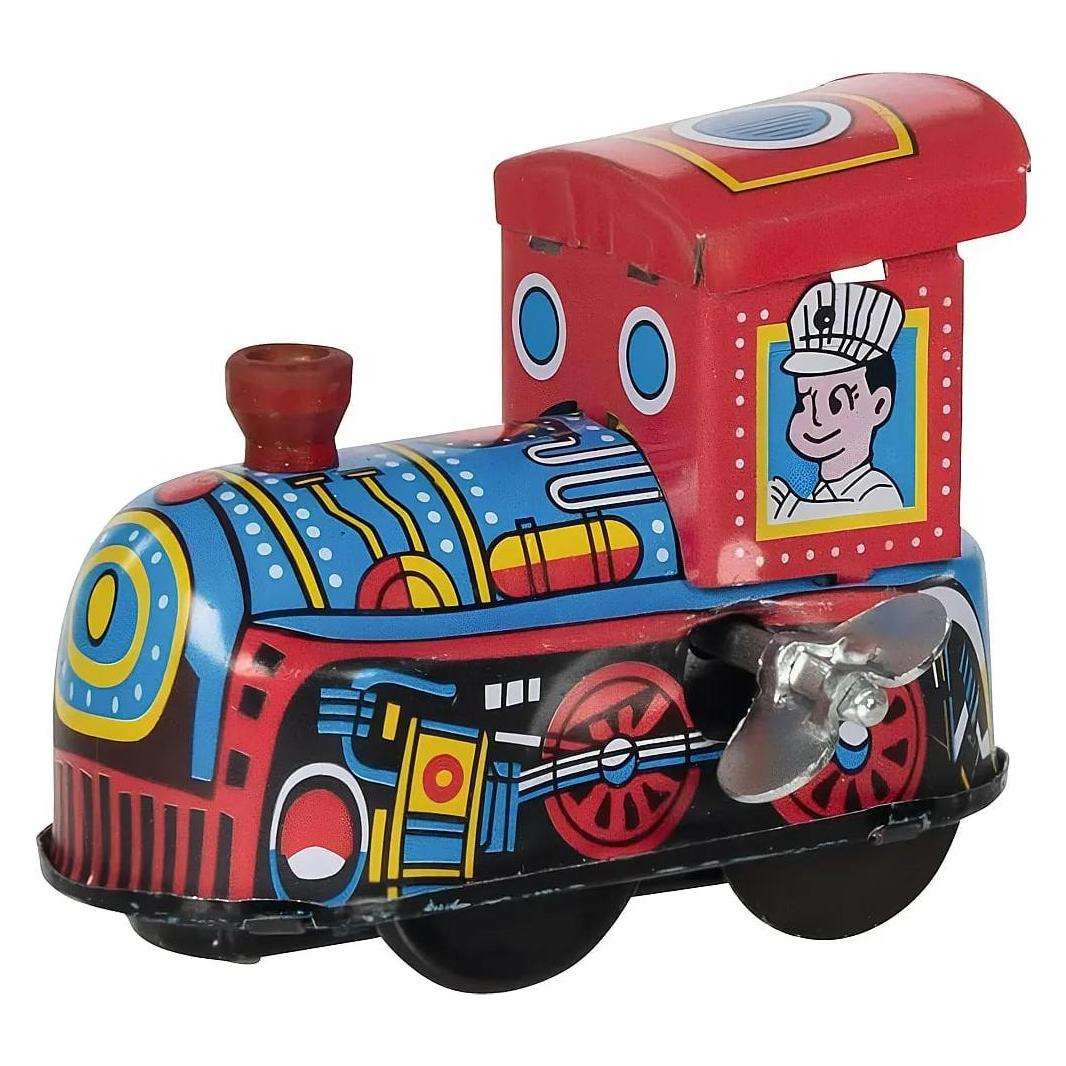 Goki Mini Lokomotive aus Blech mit Aufziehmotor (14180)
