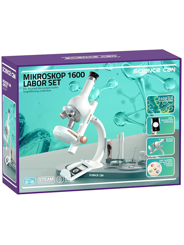 TOPBRIGHT Mikroskop 1600 Labor Set - ab 8 Jahren - onesize