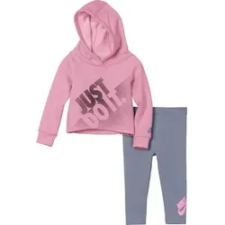 NIKE Kinder Sportanzug G NSW HOODIE AND LEGGING SEET, Größe 80 in Pink Pink