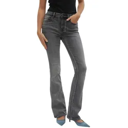 Vero Moda Jeans Flash in Grau mit ausgestelltem Bein-S-L34