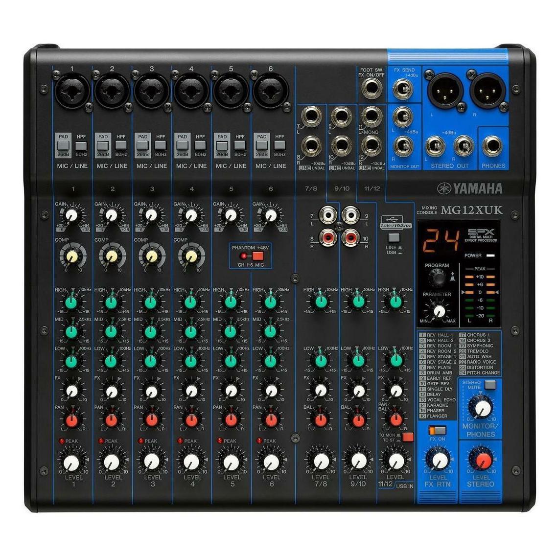Yamaha MG12XUK (Studio- und Livemixer) (CMG12XUK)