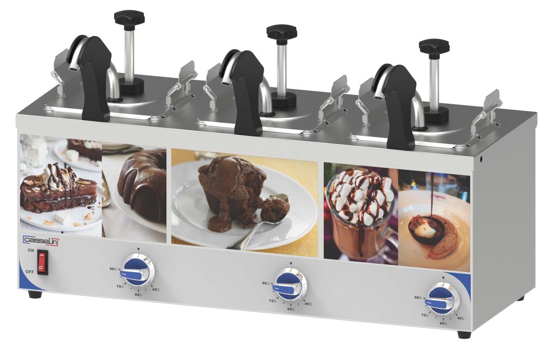 Saugzahldispenser mit Pumpe und dreifach beheiztem Auslauf - Casselin