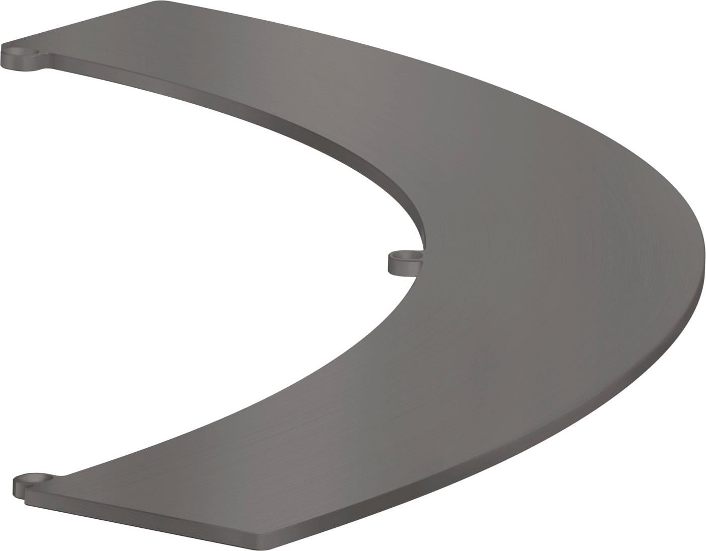 Hansgrohe AXOR Suite badkuiprek, geborsteld zwart chroom