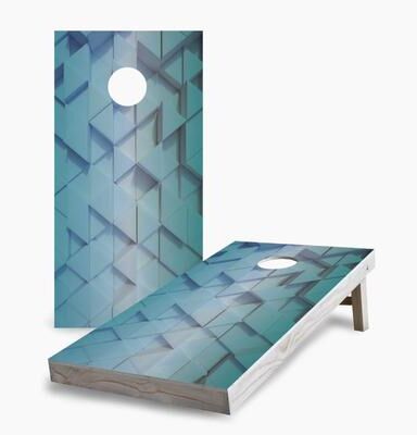 Skip's Garage 3D Triangles Cornhole Boards
