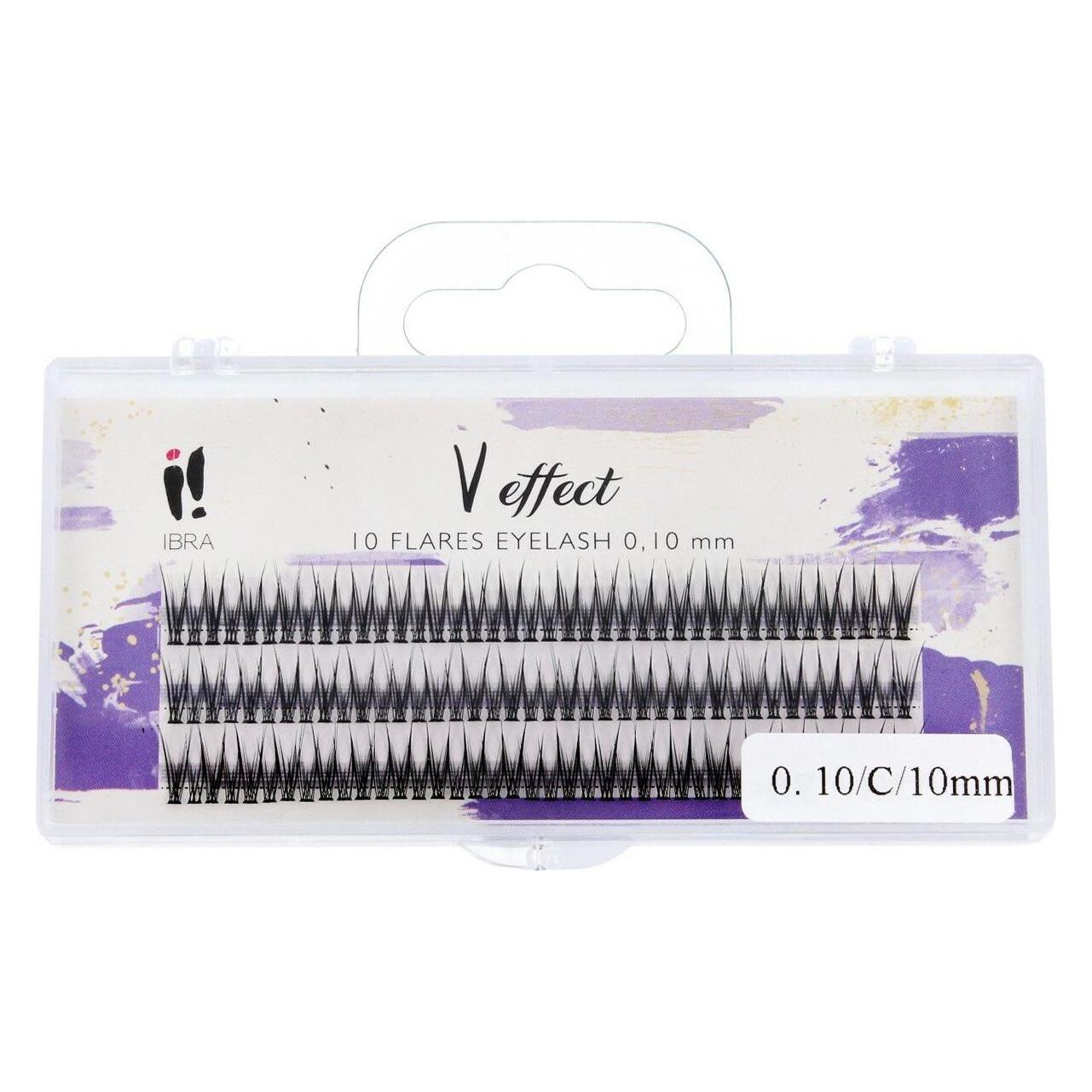 Ibra V Effect Eyelash Tufts 10Mm 120Pcs. (Künstliche Wimpern) (36938963)