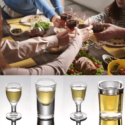 Inspire Picks Chinese Style Mini Shot Glass Tumblers For Spirits & Espresso b