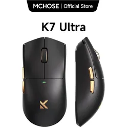 Mchose K7 Ultra Lightweight Wireless - Gaming Mus - Optisk - 5 knapper - Hvid (Kabellos), Maus, Weiss