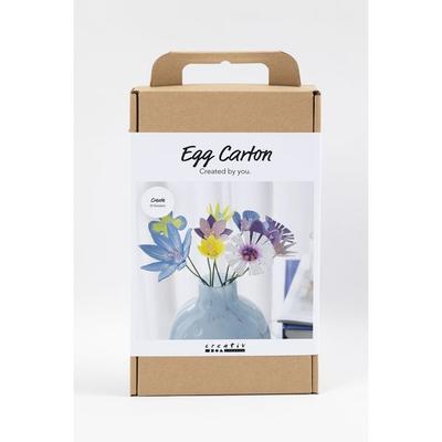 Creativ Company Kreativ Set Eierkarton-Blumen, Pastellfarben