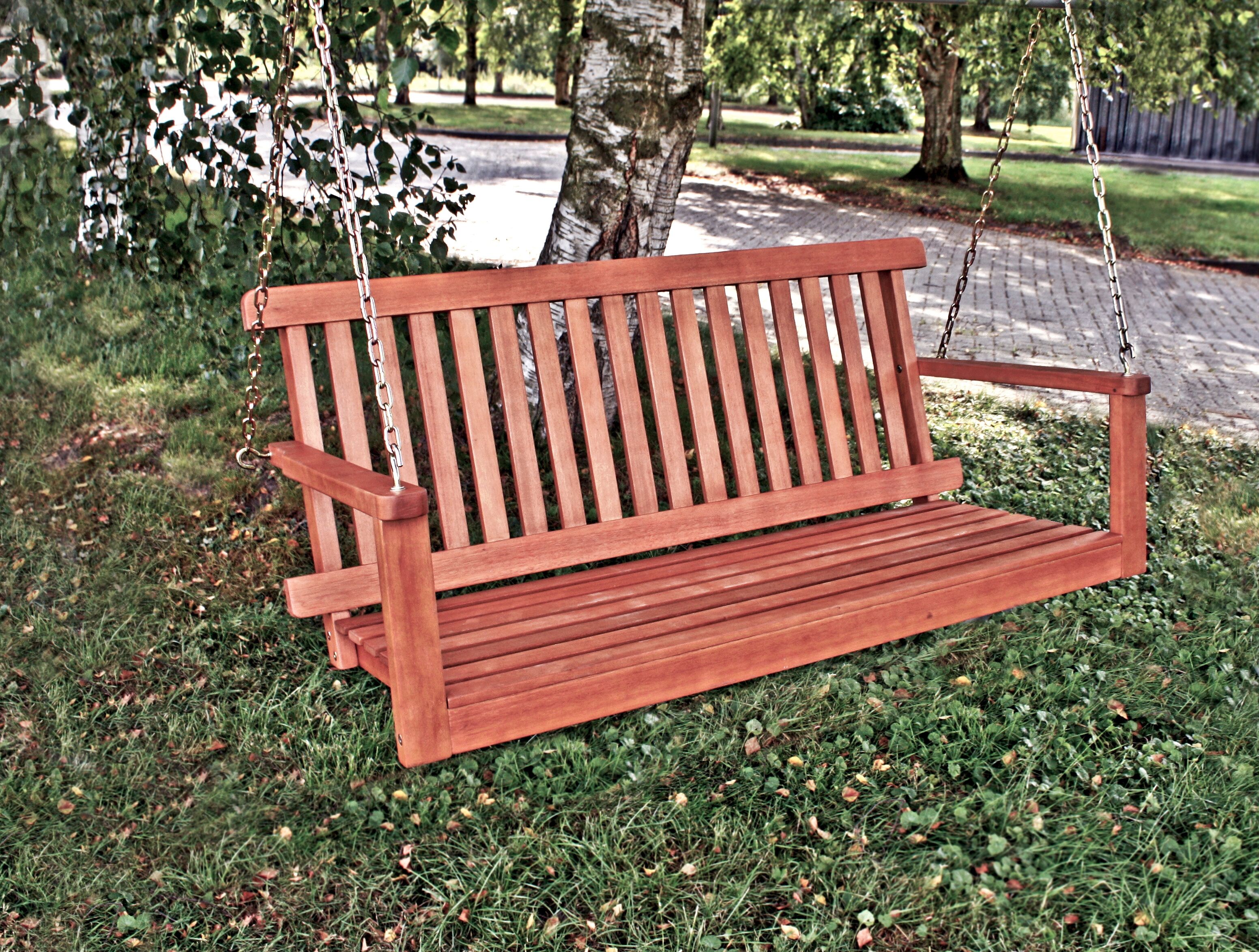 Gartenbank GARDEN PLEASURE "Columbia", beige (natur), B:130cm H:56cm T:63cm, Holz, Sitzbänke, Gartenbank