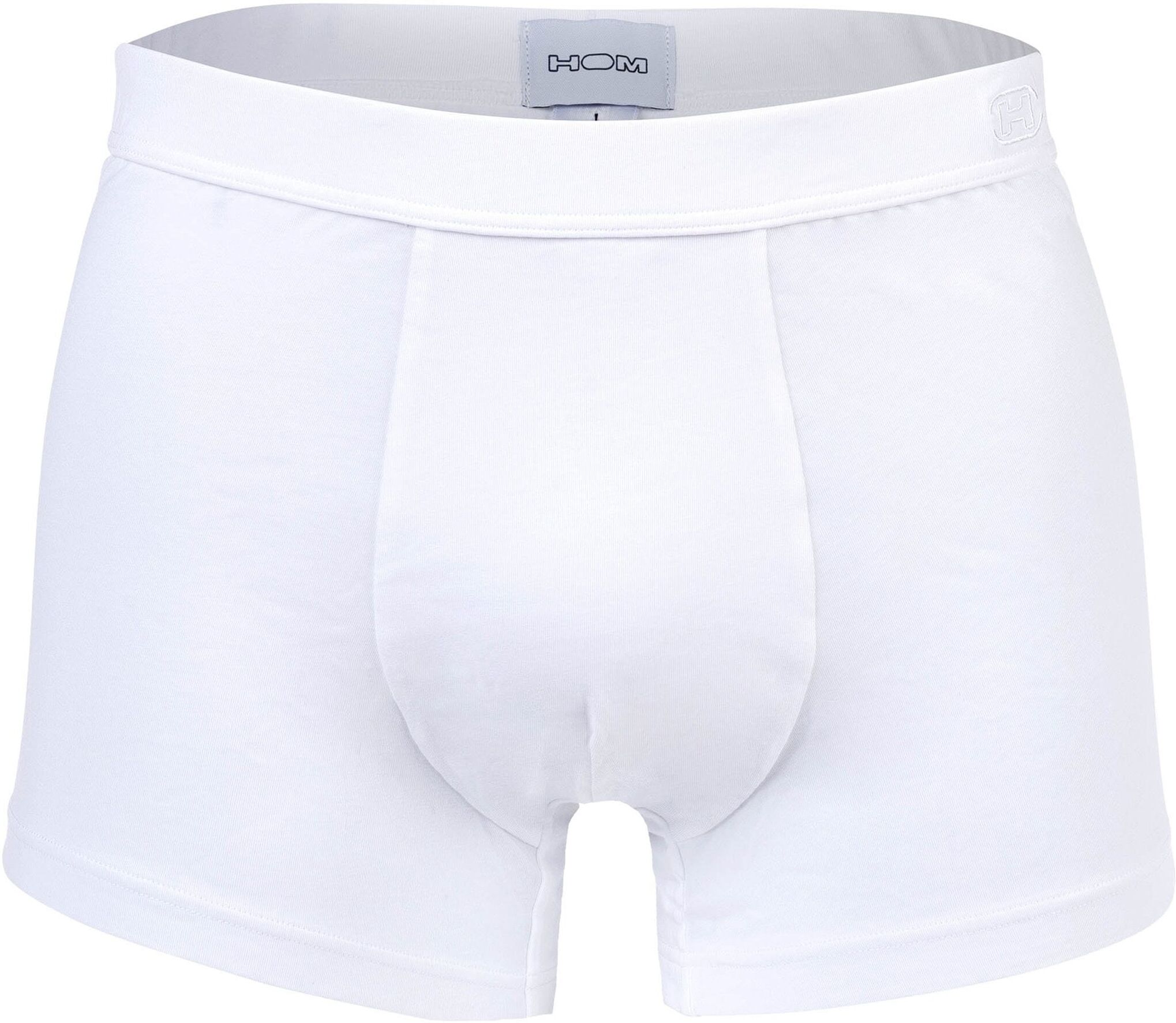 Boxershorts HOM "Boxershort Supreme Cotton Comfort Boxer Brief 1er Pack", Herren, Gr. S, weiß, Obermaterial: 92% Baumwolle CO. 8% Elasthan EL., Unterhosen Boxershorts