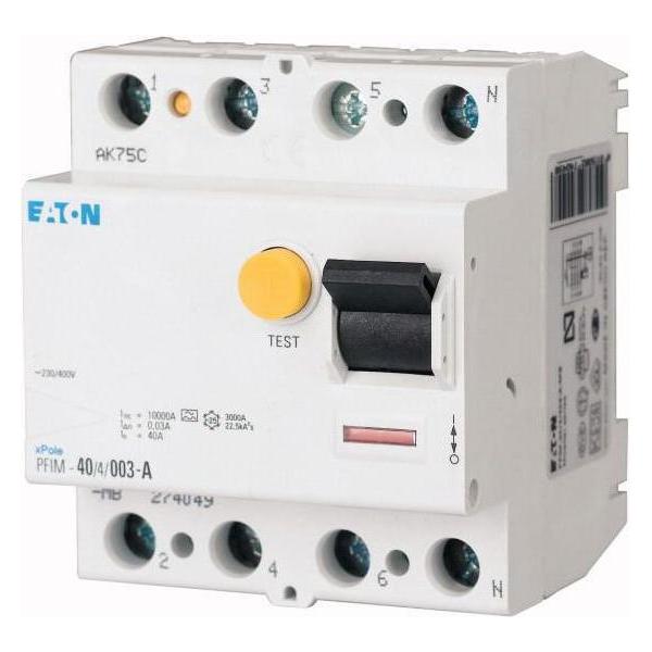 Eaton RCCB 25A 30mA 4P Type A (PFIM-25/4/003-A-MW)