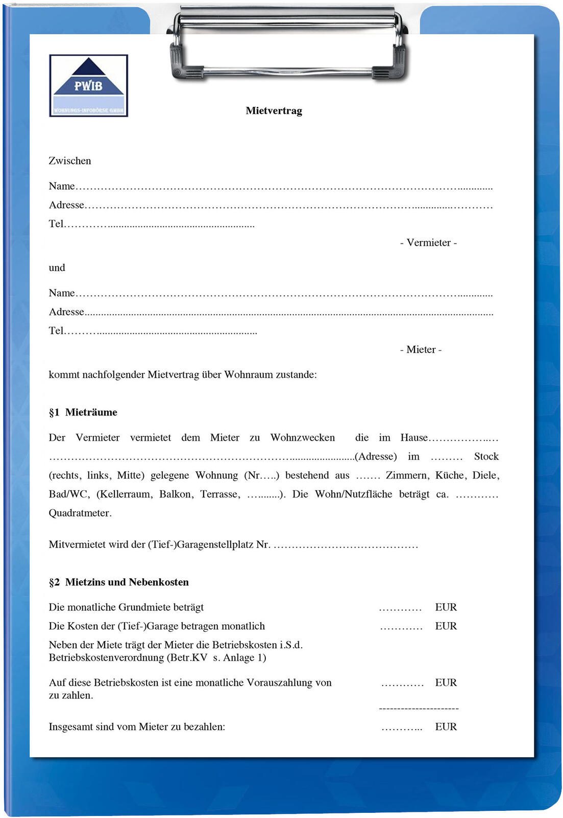 LEITZ Klemmbrettmappe WOW DIN A4 blau 41990036