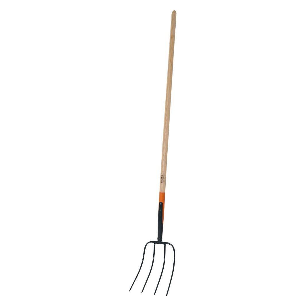 Siena Garden Dunggabel 4 Zinken mit Stiel 135 cm anthrazit orange (T42407)
