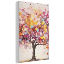 AKUSTIKBILD Aquarell - Baum - Kunst - Abstrakt Wanddeko 60x90 cm