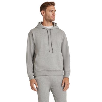 Kapuzenpullover FALKE "Sweat", Herren, Gr. L, grau (grau, heather (3757)), Pullover Kapuzenpullover