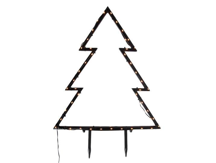 Projecteur sapin de Noël noir 71 cm LED incluse IP44 - Kas