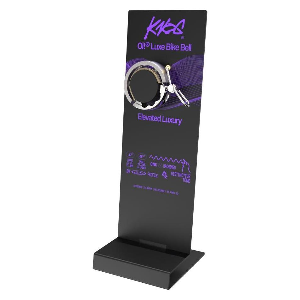 knog. Oi Luxe Large Aluminium THEKENAUFSTELLER inkl. Demo Klingel (OHNE BESTÜCKUNG) (63971740)