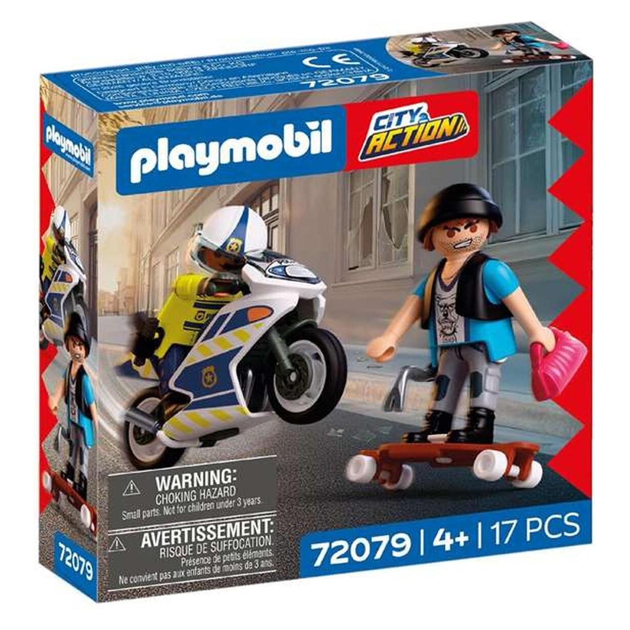 Playmobil 72079 Verfolgungsjagd mit Motorrad (72079) (72079)