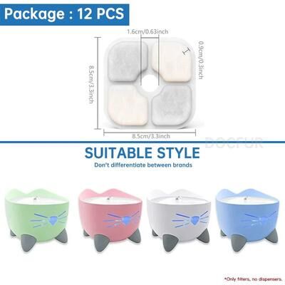 Inspire Essentials Premium Cat Water Fountain Replacement Filters 10