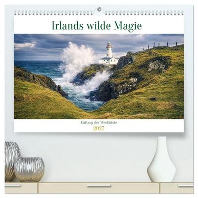 Irlands wilde Magie – Entlang der Westküste (hochwertiger Premium Wandkalender 2027 DIN A2 quer), Kunstdruck in Hochglanz