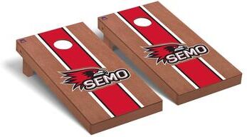 Skip's Garage Southeast Missouri State Redhawks Striped Cornhole Board Set