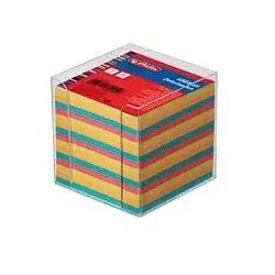 Herlitz 1600253 Notizpapier-Spender Quadratisch Kunststoff Mehrfarbig