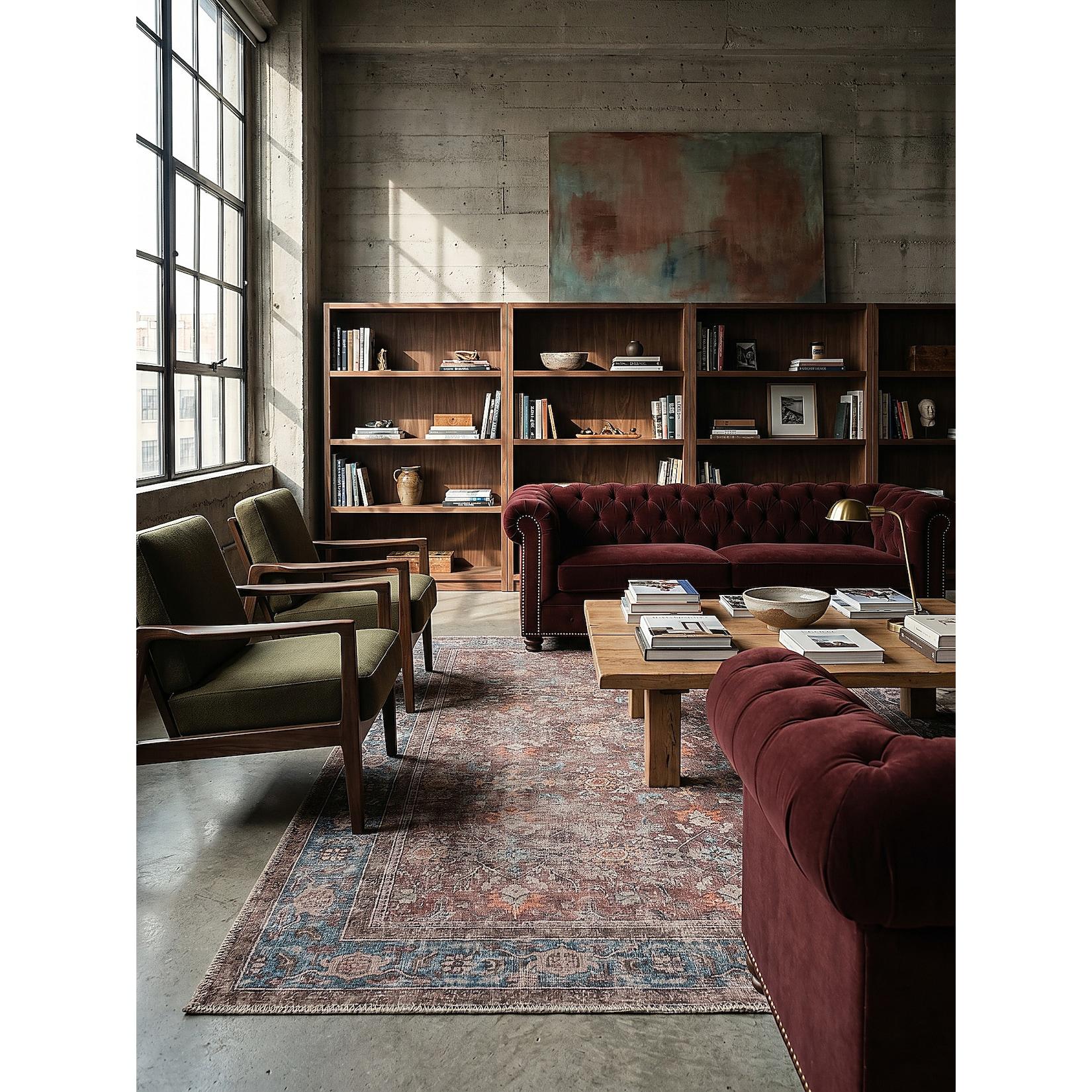 Teppich floral Rot 115 x 170 cm - HURST Kadima Design