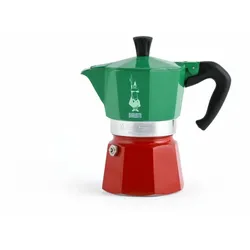 Bialetti Espressokocher La Mokina Italia für 1 Tasse, Espresso, Espressokanne, Kaffeebereiter, Aluminium, Bunt, 40 ml, 5650