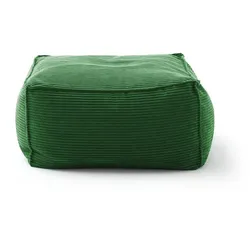 HOCKER ALEA Smaragdgrün Cord