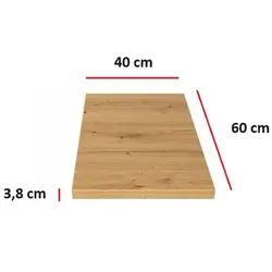 Küchen Arbeitsplatte 40 cm 38 mm Küchenzeile Küchenblock Eiche Artisan EKO STILO