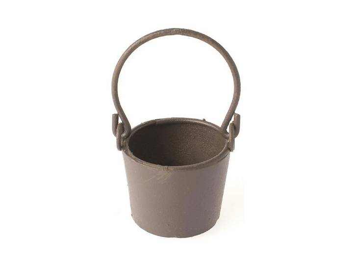 Glorex Mini-Gardening Giesskanne und Eimer Rost 5 cm