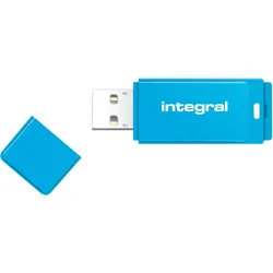 Integral USB2.0 DRIVE NEON USB-Stick USB Typ-A 2.0 (8 GB, USB-A), USB Stick, Blau